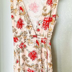 LULUS Floral Print Wrap Dress